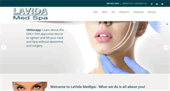 Desktop Screenshot of lavidamedspa.com